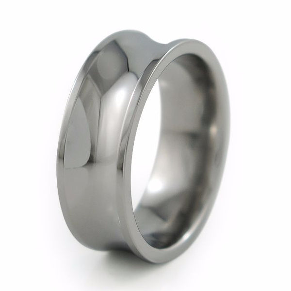 Phase dome titanium ring.  Mens titanium wedding band. Unisex titanium ring