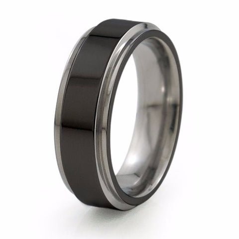 Aria | Two-Tone Titanium Ring