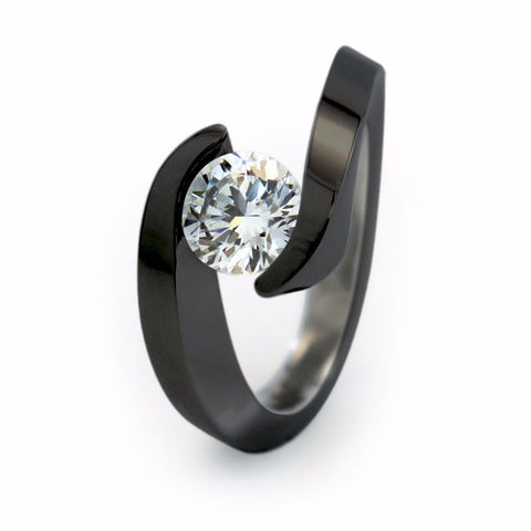 Cheap ✓ Titanium Ring 3mm ✓ Diamond – Diamonds & Jewels Amsterdam