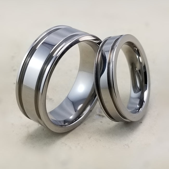 Abyss Tension - Black Titanium Ring