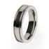 A traditional Titanium wedding band with a comfort fit and lifetime warranty 