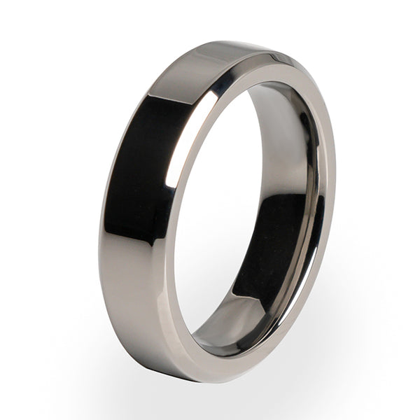 Simple yet stunning Women's Titanium ring. Wedding ring or special occasion ring.