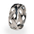 Celtic inspired titanium ring. Wedding ring for men and women