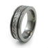 Titanium Ring with sound wave engraving of babys heartbeat from Ultrasound, or any soundwave that can be captured. 