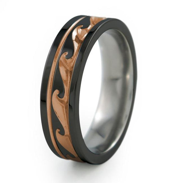 Atlantis | Black Titanium Ring