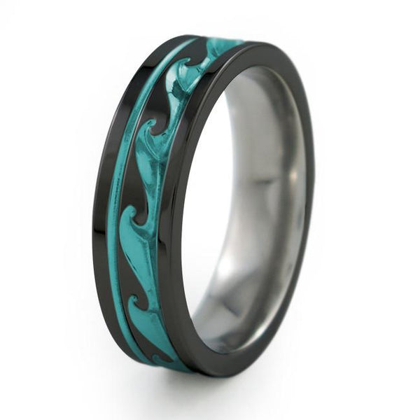 Atlantis | Black Titanium Ring