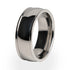 Titanium wedding ring for him. A simple and traditional design to suit any occasion.