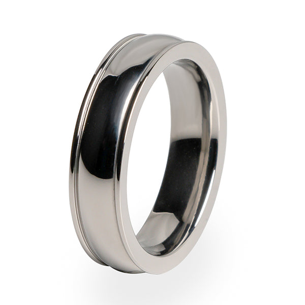 Simple yet stunning Titanium ring for women. Polished and free lifetime warranty.