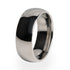 A traditional Titanium wedding band design with a comfort fit.