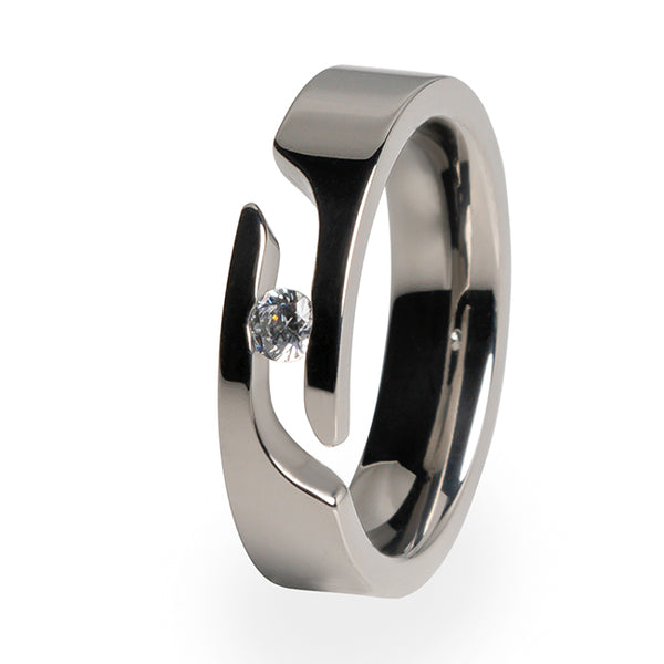 Facia Journey Cut Titanium Ring-journey cut-Titanium Rings