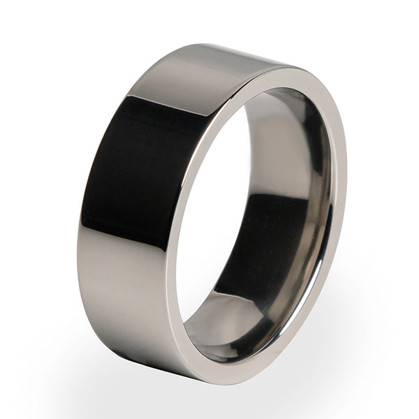 A simple yet beautiful design. A Titanium ring perfect for weddings and special occasions.