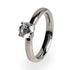 solitaire Titanium ring for women