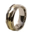 A stunning Titanium ring. Gold inlay. Wedding ring. Mens ring.