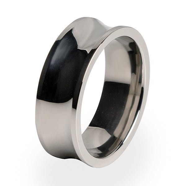 Phase wedding ring for men. Titanium ring with comfort fit and lifetime warranty.