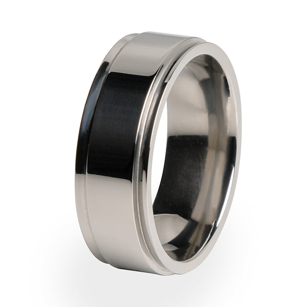 Samurai Titanium ring.  Comfort fit and lifetime warranty.  Traditional design. Custom made.