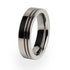 A simple yet elegant Titanium ring.  This women's ring is perfect as a wedding ring or personal everyday accessory. 