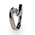 Titanium engagement ring. Customize with your own diamond or gemstone. A beautiful women's ring. 