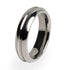 Synapse Titanium ring. Polished and elegant.  A perfect fit includes a comfort fit in all our rings.