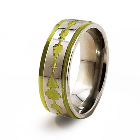 Soundwave Samurai Anodized Gold Titanium Ring
