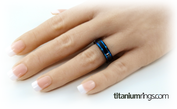 Abyss - Black & Colored-none-Titanium Rings