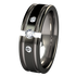 Abyss Tension Set with Side Stone Gems - Black Two Toned-none-Titanium Rings