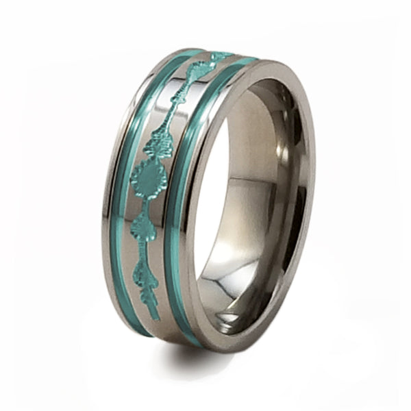 soundwave titanium ring