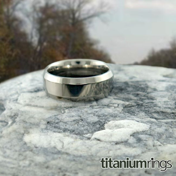 mens 100% titanium wedding band 