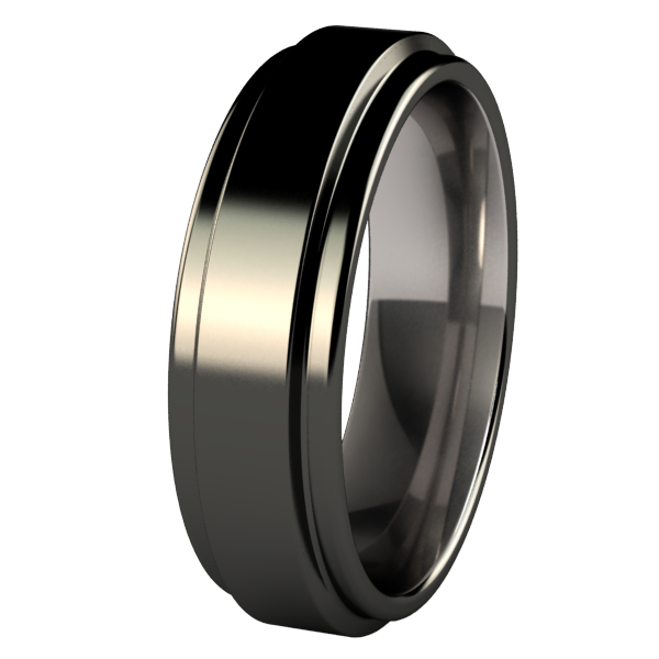 Aria - Black-none-Titanium Rings