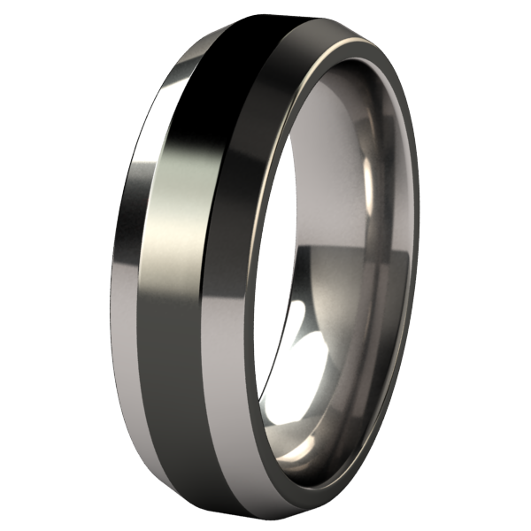 Ascent - Black Two Toned-none-Titanium Rings