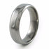 Simple classic titanium wedding band and titanium ring. Comfort fit. Contour band 