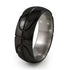Black Basketball Titanium Ring-Ring-Titanium Rings