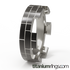 Bastion Black 2 tone-none-Titanium Rings