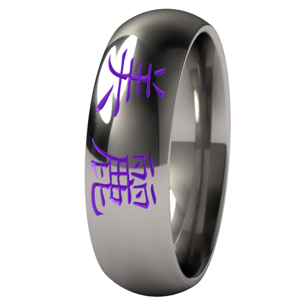 Beautiful Colored-none-Titanium Rings