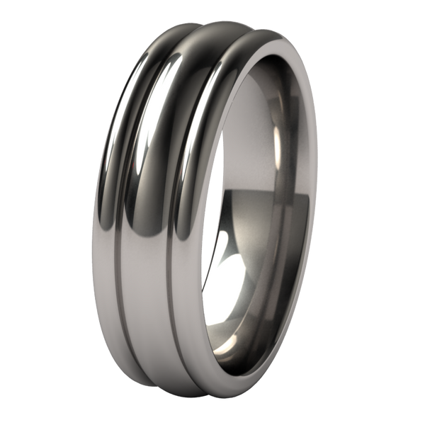 Beehive-none-Titanium Rings