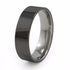 Black Titanium Ring. Mens Thin Black Titanium Wedding Band. 