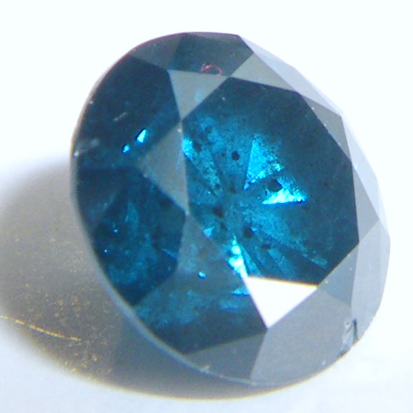 Diamond - Blue-none-Titanium Rings