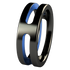 Breeze Flat - Black & Colored-none-Titanium Rings