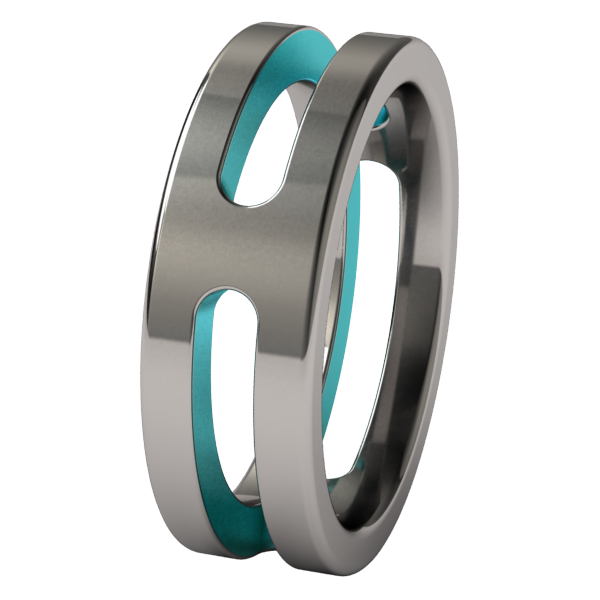 Breeze Flat - Colored-none-Titanium Rings