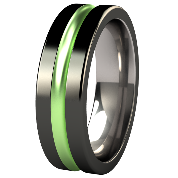 Chimera - Black & Colored-none-Titanium Rings