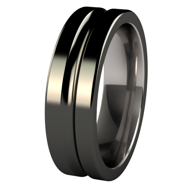 Chimera - Black-none-Titanium Rings