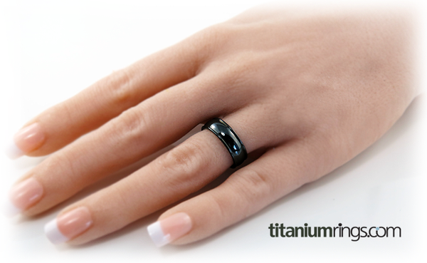 Chrysalis - Black-none-Titanium Rings