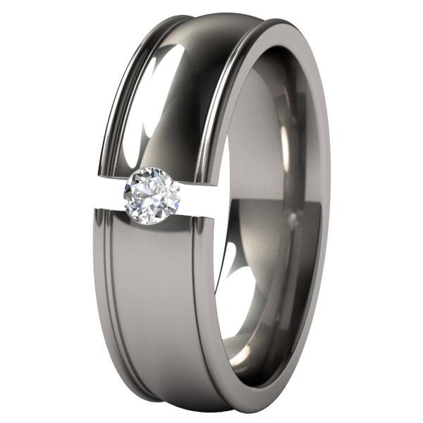Chrysalis Tension Setting-none-Titanium Rings