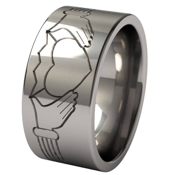 Claddagh-none-Titanium Rings