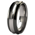 Crest - Black Two Toned-none-Titanium Rings