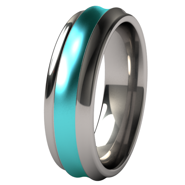 Crest - Colored | Titanium Rings