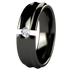 Crest Black Tension Setting-none-Titanium Rings