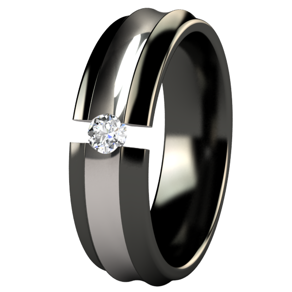 Crest 2ToneTension Setting-none-Titanium Rings