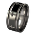 Crusader - Black Two Toned-none-Titanium Rings