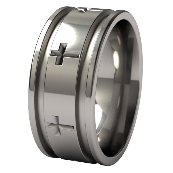 Crusader-none-Titanium Rings
