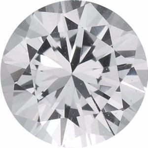 Sapphire | White | Round-Option-Titanium Rings